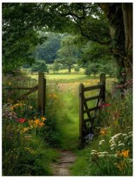 Styler Tablou 60x80 cm Garden Gate - Styler