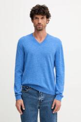 Benetton gyapjú pulóver - kék XL - answear - 19 990 Ft