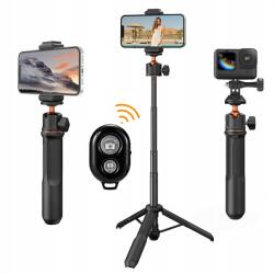 K&F Concept Selfie Stick Állvány 60cm 4in1 telefonhoz Okostelefon 1/4 GoPro Távirányító Kf (110028)