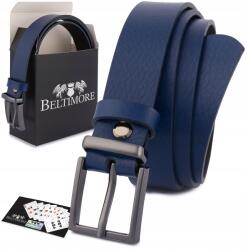 Beltimore Női bőr öv nadrághoz, ruhához, sötétkék valódi bőr, 2, 4 cm széles, Beltimore (O12_100)
