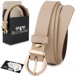 Beltimore Női bőr öv nadrághoz, ruhához, testszínű valódi bőr 1, 8cm széles Beltimore (O25_105)