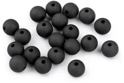  Matt Gömbök Karkötőkhöz Handmade Diy Ékszer Grafit 10MM 8DB (200883)