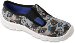 BEFADO 975Y197 fiúk kék szürke papucs 33 975XY197_33 (975XY197_33)