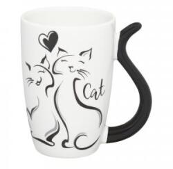 Ambition Bögre 370 ml porcelán macska + macska 19933 (19933)