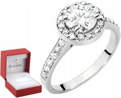 ZŁOCISTO Gyémántok Laboratóriumi Gyémántok Lab Gyűrű Fehér Aranyból Nemesfém 585 (DLA DZIEWCZYNY NARZECZONEJ)