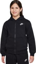 Nike Hanorace fete Nike Kids Club Fleece Full-Zip - black/white (FD3004-010)