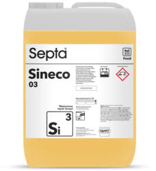 Septa Mosogató folyadék ipari mosogatógépekhez aktív klór nélkül SEPTA SINECO 03 SI3 10L - takaritogep