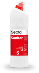 Septa Extra hatékony szaniter tisztító gél nagytakarításokhoz vízkő és rozsda eltávolításához SEPTA SANITAR S2 1L