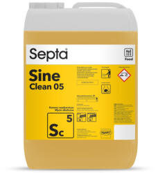 Septa Erős lúgos folyadék dohányzókamrák, kocsik, rácsok és egyéb felületek tisztítására SEPTA SINE CLEAN 05 SC5 10L