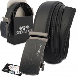 Beltimore Öv férfi bőr nadrág farmer casual automata fekete bőr Beltimore (A45black_130)