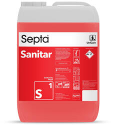 Septa Szaniter tisztító és vízkőoldó koncentrátum napi takarításhoz SEPTA SANITAR S1 10L