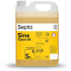 Septa Erős lúgos folyadék füstölőkamrák, kocsik, rácsok és egyéb felületek tisztítására SEPTA SINE CLEAN 05 SC5 5L