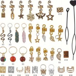  Hajgyöngyökből Készült Ékszerek, Copf Kiegészítők, Hajcsatok