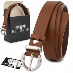 Beltimore Női bőr öv nadrághoz barna nat bőr 1, 8 cm Beltimore (O21_85)