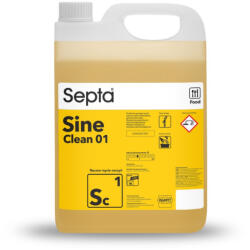 Septa Folyadék edények, üvegek és vendéglátóipari berendezések kézi mosogatásához SEPTA SINE CLEAN 01 SC1 5L