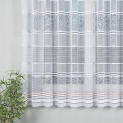 Markizeta Jacquard Függöny Méteráru Nappali Szoba Konyha 180cm fehér-szürke (41318)