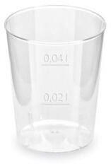  Eldobható Műanyag Snapszos Pohár 4cl 50db