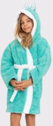 Vienetta Secret Nyuszika gyerekfürdőköpeny fülekkel, zöld, 122/128