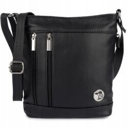 Beltimore Bőr kézitáska Női táska postás táska elegáns fekete bőr Beltimore (L46black)