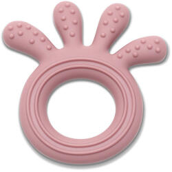 Lorelli Polip természetes szilikon rágóka - Deep Pink