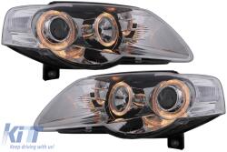 KITT Lightning Headlights suitable for VW Passat B6 3C (03.2005-2010) Black (HLVWPAB63CB)