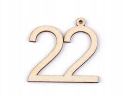  Számjegy "22" Felakasztható Fa 1DB (900147)