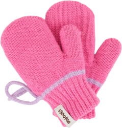 Vlnka Egyujjas gyapjúkesztyű gyermekeknek pánttal, rózsaszín ruházat méretei M