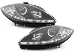 KITT Lightning D-LITE Első lámpák Seat Leon 1P 09+ helyzetjelző lámpa_fekete (SWSI08LGXB)