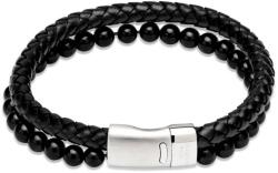 Unique & Co - Férfi bőr karkötő - B498BL (B498BL-19)