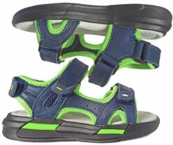 Clibee Bőr fiú szandál Tépőzáras gyerekcipő r. 26 P7-189 (AB308NAVY/GREEN)