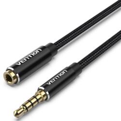 Vention 3.5mm jack/M -> 3.5mm/F , (hosszabbító, audio, fekete), 8m, kábel (BHCBK) - smartbyte