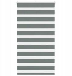 VidaXL Zebra roló, sötétszürke, szövetszélesség 75, 9 cm, poliészter (4014101)