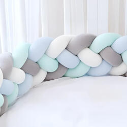 idealisotthon Fonott rácsvédő, fehér-szürke-kék-zöld, 360 cm (IO-BB-WHGBG-360)