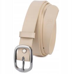 Beltimore Bőr öv nadrághoz, ruhához, bézs színű, 3 cm széles Beltimore (U43_80)