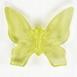  Pillangó Kézzel Készített Diy Kézműves Dekoráció Sárga 35x42MM 1DB