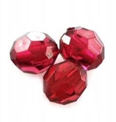  Kristályok Kerek Gyöngyök Karkötőkhöz Handmade Diy Bordó 10MM 20DB