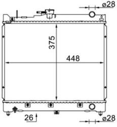 MAHLE Radiator, racire motor MAHLE CR 1576 000S (CR 1576 000S)