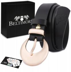 Beltimore Női bőr öv nadrághoz fekete nat bőr 2, 5cm Beltimore (O06_110)