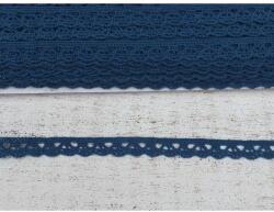  Sötétkék pamut csipke 1cm*2méter