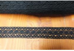  Fekete pamut csipke 3cm*2méter - kosarbolt