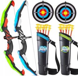 BOTC Nagy Led Íj Világító Nyilak Pajzs Tegez Biztonságos Lövészet Szett (Komplet Łuk i Strzały)
