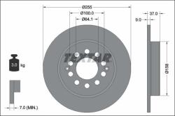 TEXTAR Disc frana TEXTAR 92342703 (92342703)