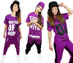 JHK Póló Lila S Blúzok Hip Hop Táncruhák Különböző Grafikák Közül Lehet Választani