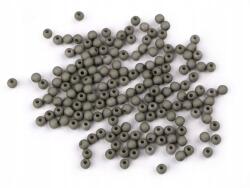Műanyag Gyöngyök Színes Szürke Matt 4MM 100DB (340505.7)