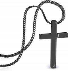 Serasar 316L sebészeti acél nyaklánc nőknek [Remény] Fekete