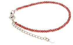 R. M. ékszer Gránát almandin kapcsos állítható fazettált golyó karkötő 2 mm (059994)