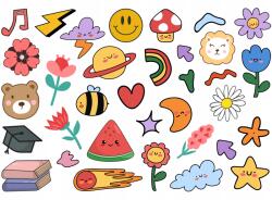 Łatwa Uprawa Matricák Gyerekeknek Virágtartó Szett Termesztés Színes Falmatrica (Naklejki dla dzieci na ścianę na doniczkę)