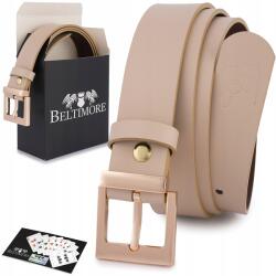 Beltimore Női bőr öv nadrághoz, ruhához, testszínű természetes bőr, 3 cm széles, Beltimore (D68_85)