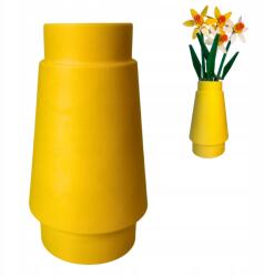 3D Forge Váza Lego Icons Botanical virágokhoz és füvekhez, Sárga Brick (BRICK)