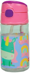 Mattel Fisher-Price Animals Unicorn Cute műanyag szívószálas kulacs akasztóval 350 ml (GIM57166204)